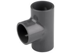 Тройник 20 мм 90 градусов (ПВХ, НПВХ, PVC U) под клей  